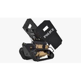 RBS1 SWAT BOT Robotic Ballistic Shield Rigged 3D